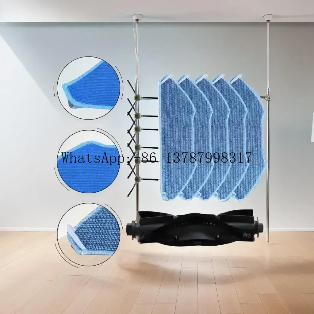 1 Set Nylon+Plastic+Microfiber  Main Side Brush Mop Cloth Kit For M1 / M2 / M2 Pro / M2S / M2S Pro / M2 Plus / U180