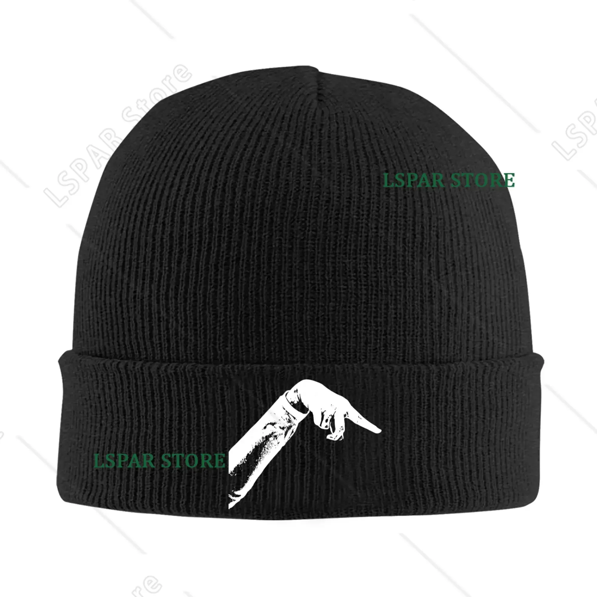 Pointing Mem Knitted Hat  Beanie Hats Gym Elastic Female Male Bonnet Hats Autumn Pattern Trendy Caps Gift Idea