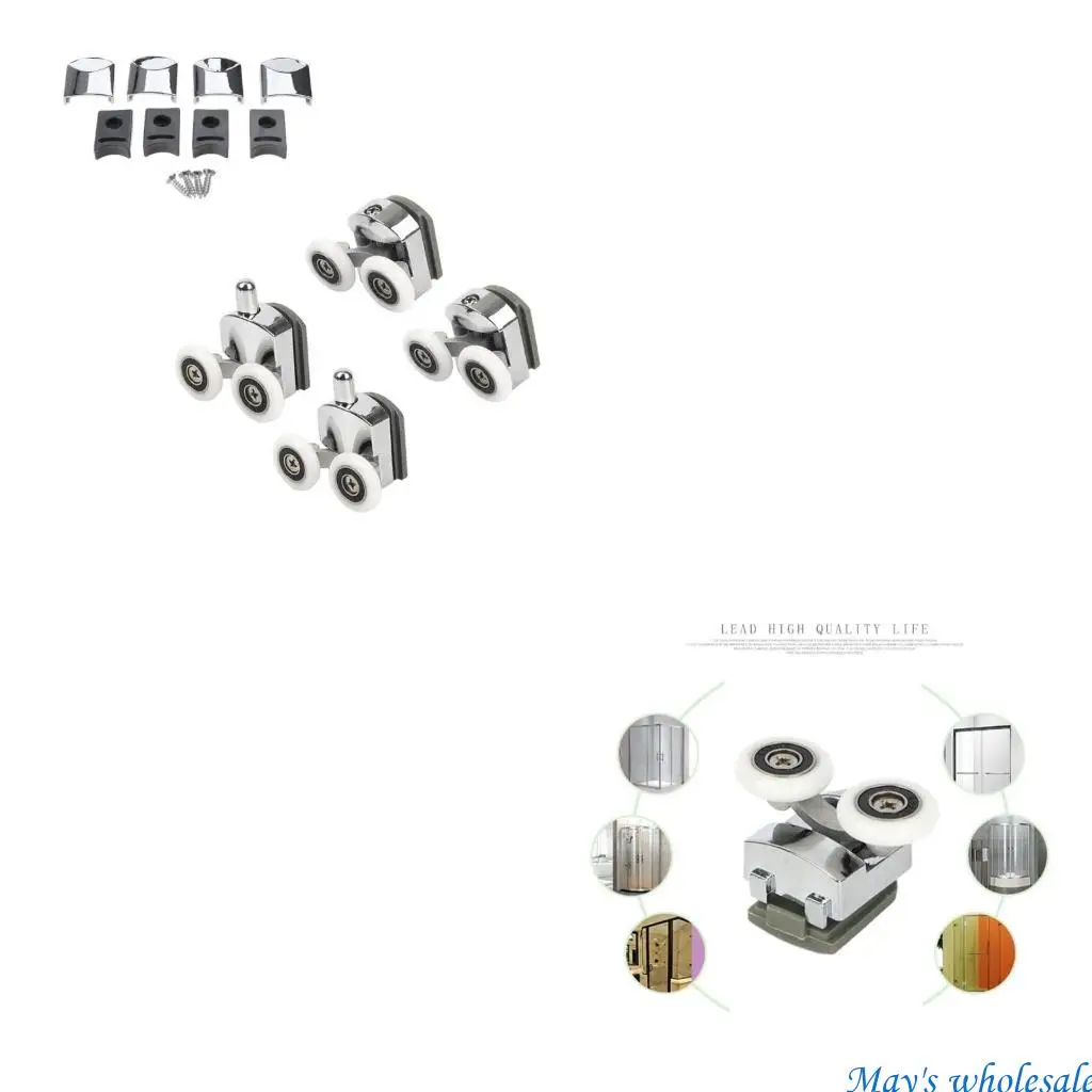 

Set of 4 Sliding Shower Door Rollers 23/25mm Replacement for Glass Doors 448A