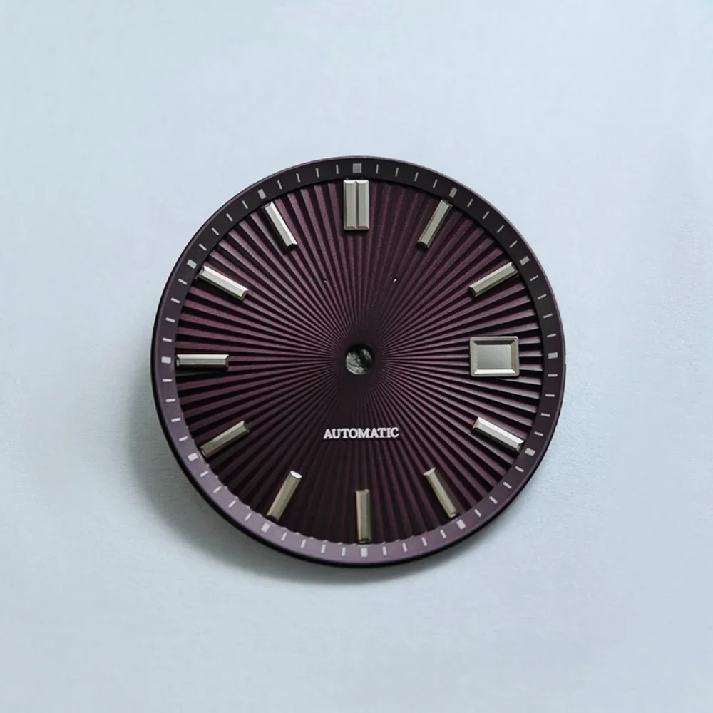 32.5 مللي متر أمة الله شعاعي الملمس ساعة الطلب تعديل نافذة التاريخ خمر صالح NH35/36/4R/6R/7S ساعة يد تعمل بالحركة أجزاء اكسسوارات
