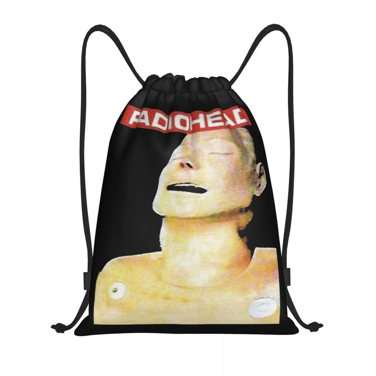 Rock Radiohead Bag Drawstring Backpack Sports Gym Sackpack The Bends Music Album String Bag for Cycling