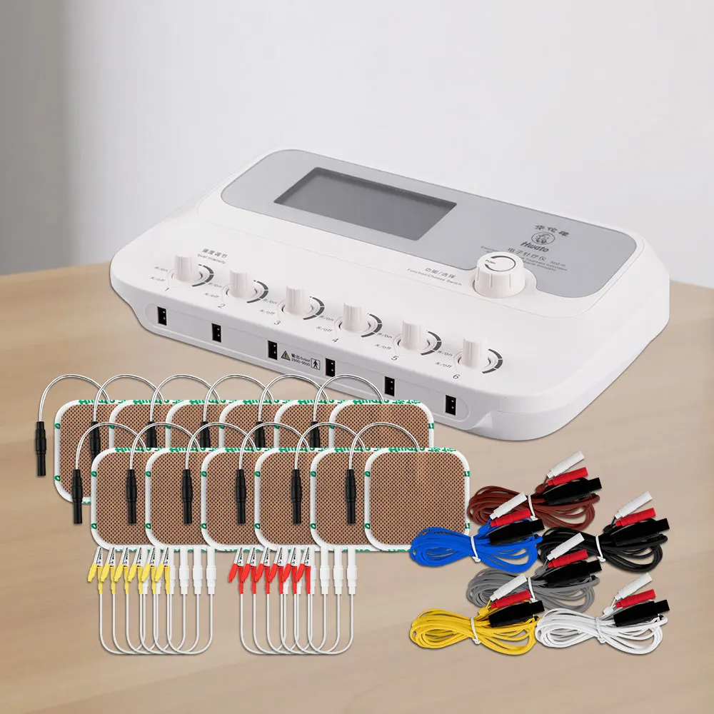 

6 Output Channel TENS Body Massager Tennis Electroestimulador Muscular Electric Muscle Stimulator Physical Therapy Masajeador