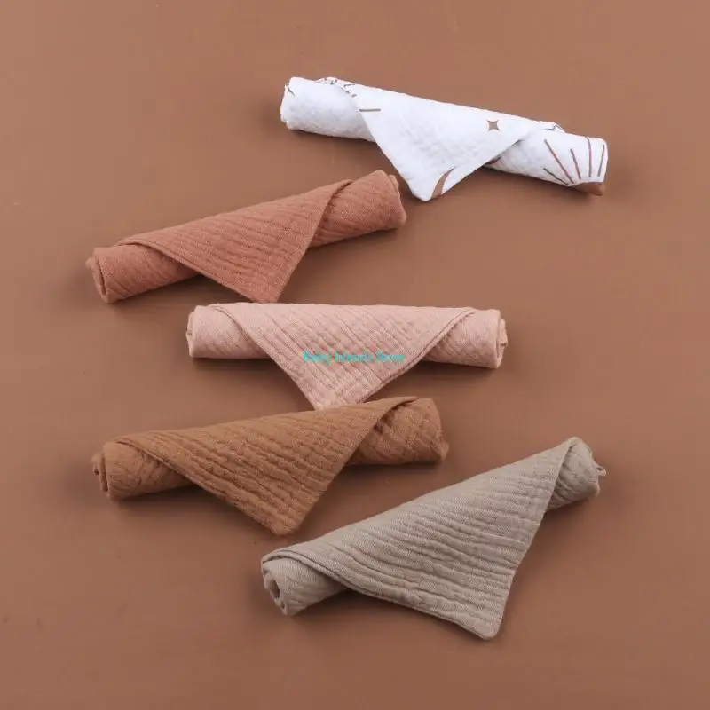 K92d Toalla tela lavado recién nacido Toalla algodón algodón algodón alto absorbente 5 piezas