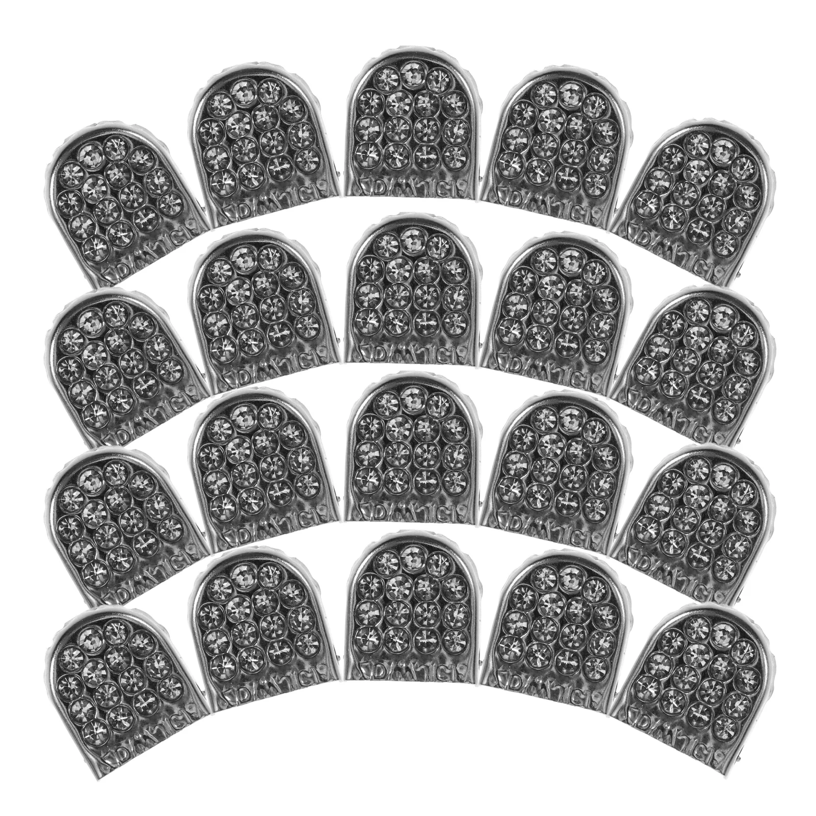 

20pcs Shoelace Fasteners 8MM Rhinestone Buckle Clips Round Flat Laces Kids Adult Metal Lock Shoe Accessories