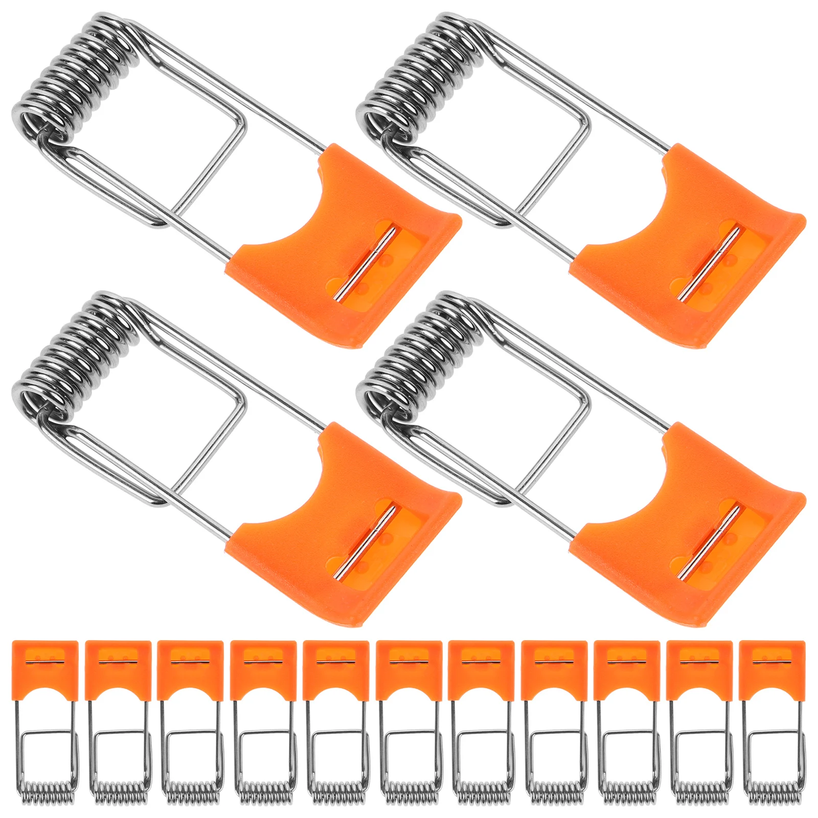 

100pcs Spring Clips for Recessed Lighting Orange Downlight Clamps Retaining Rings Panel Light Securing Ceiling Lamp Accessories