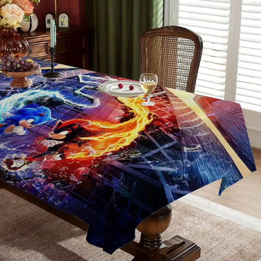 أمين H-القنفذ مفارش المائدة المنزلية لتزيين الطعام وإكسسوارات الطاولة المستطيلة قماش مقاوم للماء مضاد للبقع