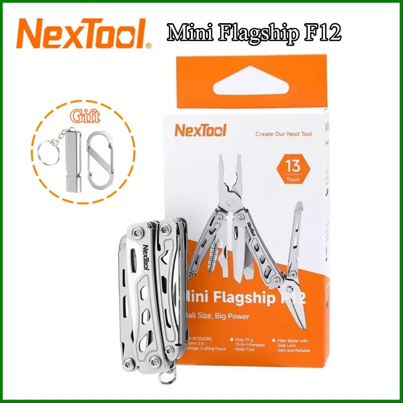 NexTool 13-in-1 Mini Flagship F12 Multifunctional Folding Tool EDC Multifunctional Tool Screwdriver Pliers Outdoor Camping Tool