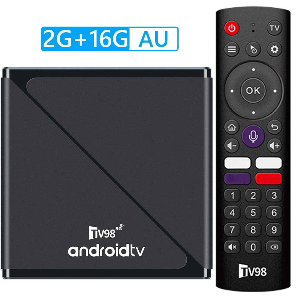 2.4G&5G Dual WiFi BT5.0 Media Player Set Top Box Allwinner H313 Quad Core Android 14 TV Box Digital Voice Remote HD 8K 4K