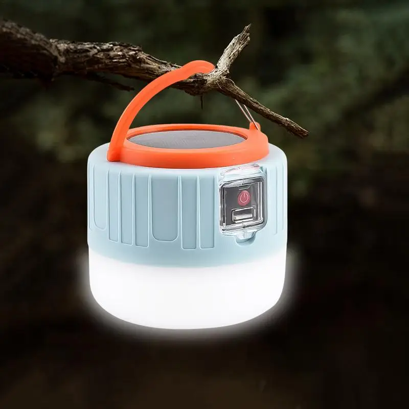 Rechargeable Camping Lights Lantern Hook Design Portable Camping Lantern Versatile Camping Lights Charging System Long-Lasting