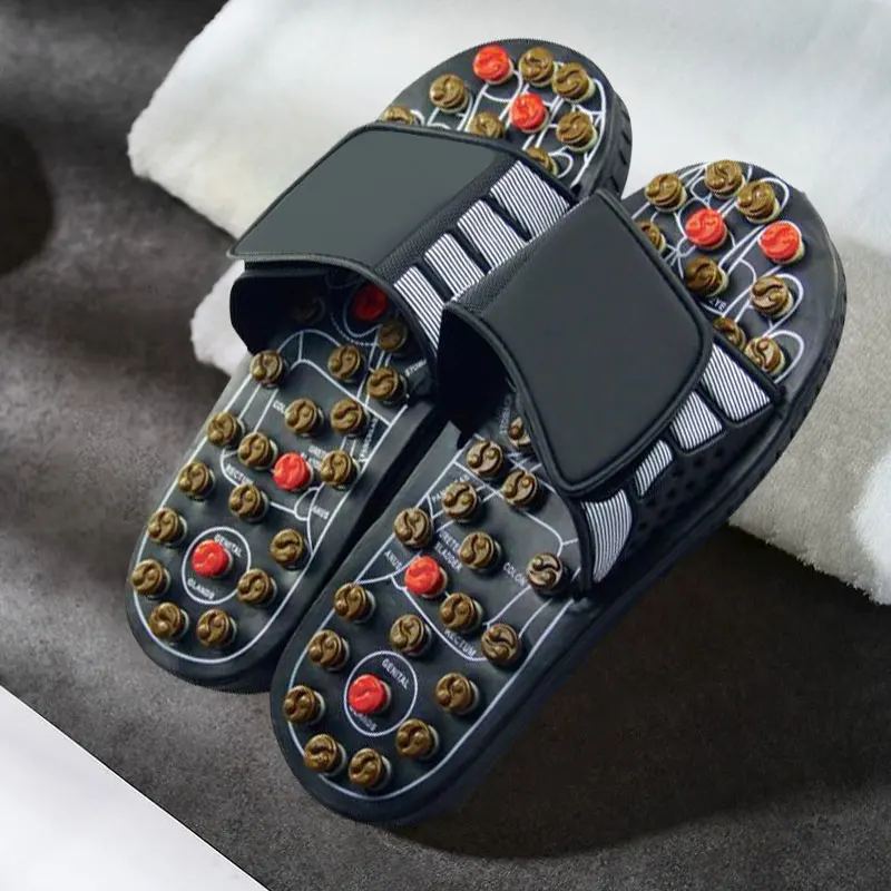 

Foot Massage Electrode slipper 1Pair 2pcs Tens Therapy Slippers Body Foot Relaxing Massager Machine Physiotherapy Slippers Black