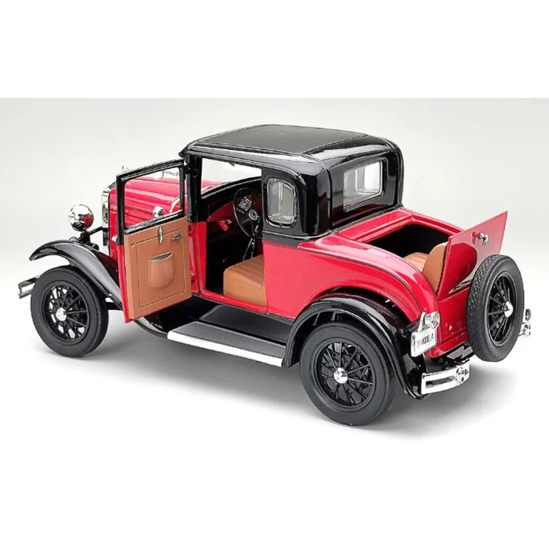 Diecast 1/18 Scale 1931 Ford Model A Coupe Classic Car 6137 Alloy Car Model Collection Souvenir Gift Toys Static Display