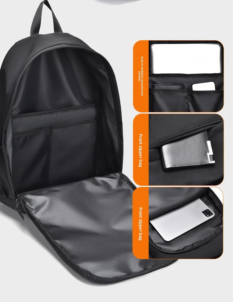 The New Men's Backpack Is Lightweight and Has A Large Capacity. It Is A Business Backpack with Simple Storage and A Computer Bag