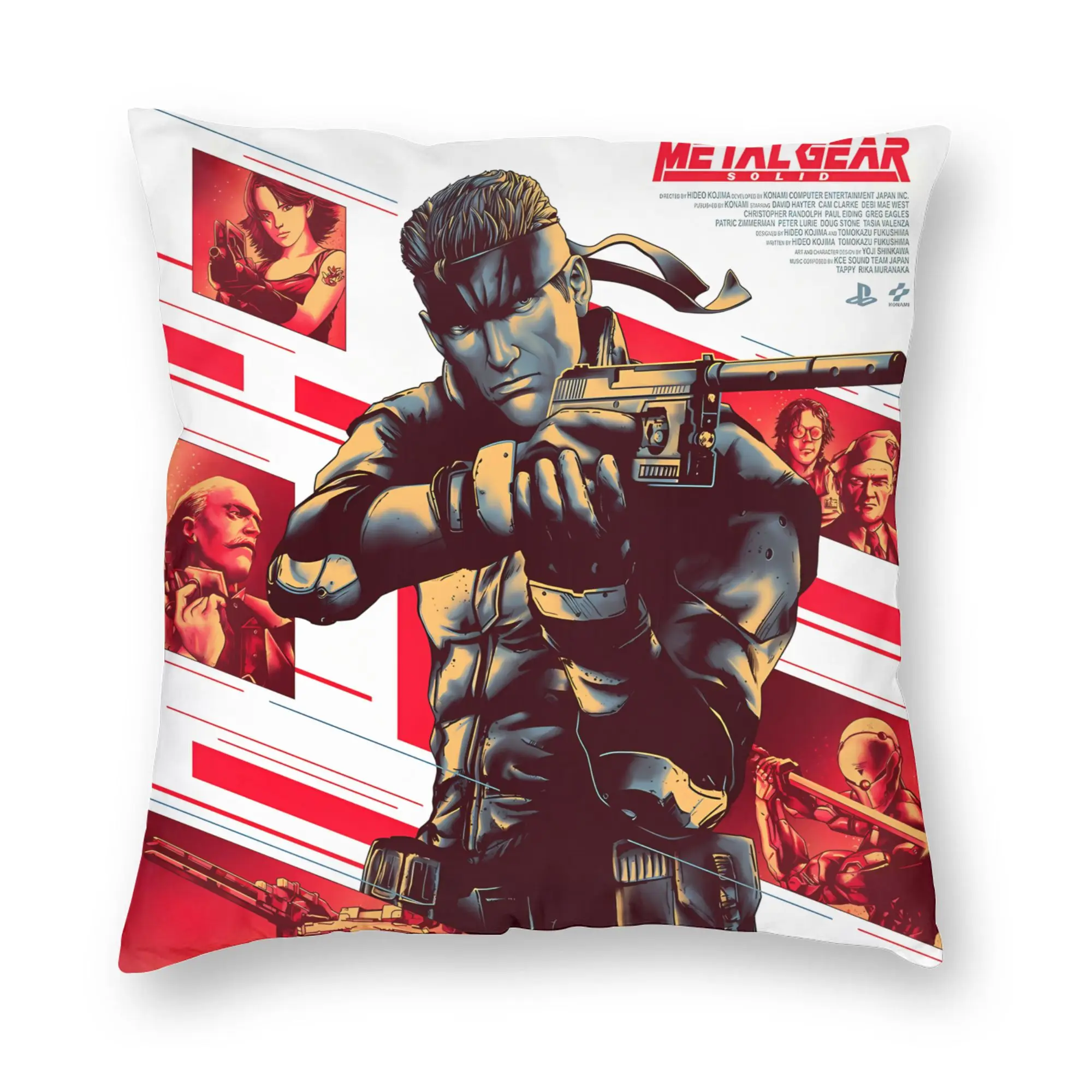 Pillow Cover Metal Gear Solid Game  Morden Pillow Case For Wedding Party Home Decor Pillowcases