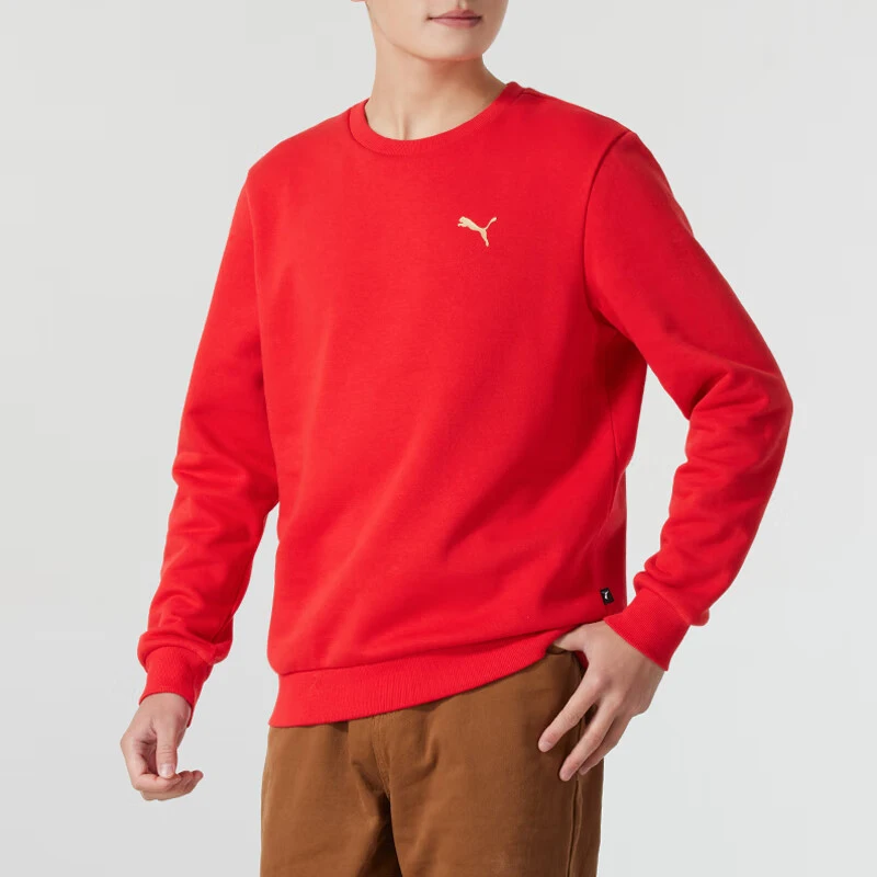 

Puma подлинная зима 23, новая мужская бархатная теплая толстовка с круглым вырезом 691344-11