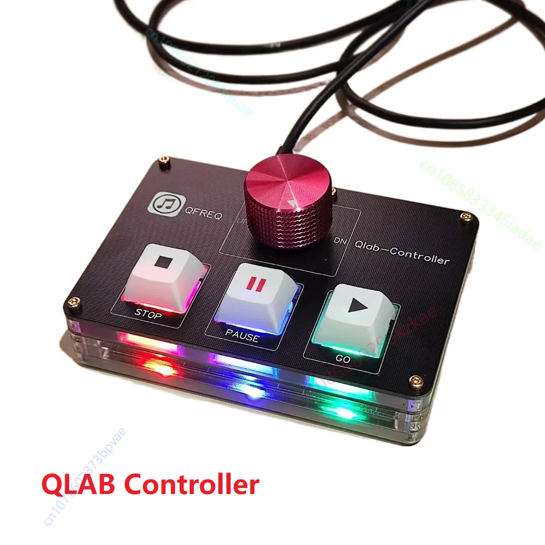 QLAB Controller Media Play USB/MIDI Dual Control Type-C Terminal Support QLAB, Hirender P1, SSP Customized Software