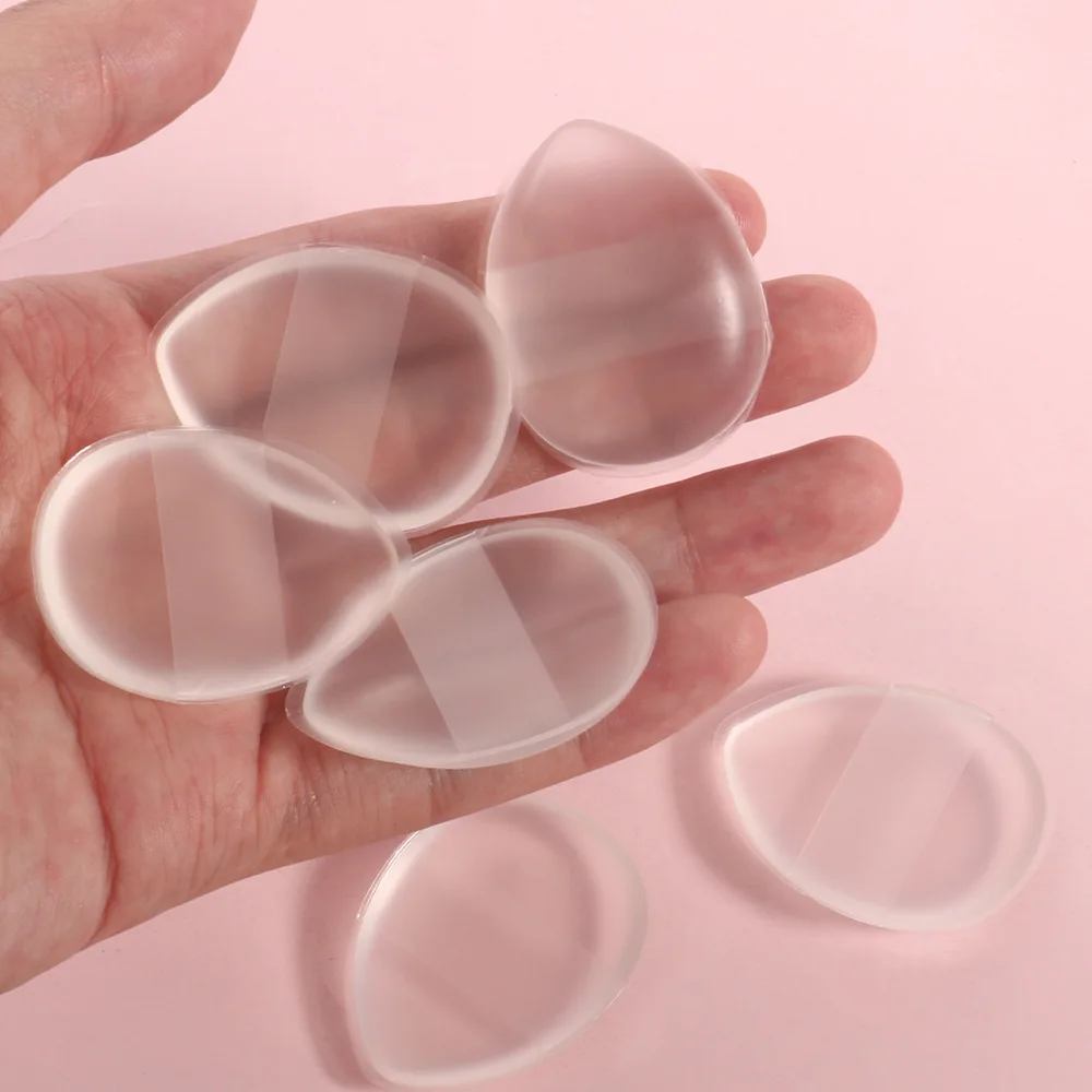 Mini pontas dos dedos de silicone de 1/5 pacotes - pincéis de maquiagem reutilizáveis e sem fragrância para base, corretivo e pó