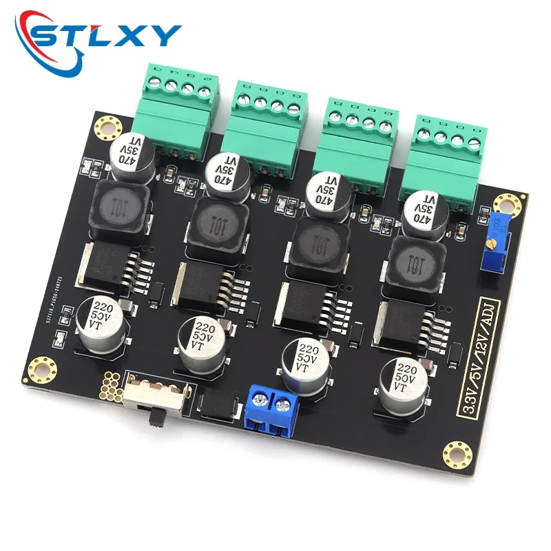 Stlxy LM-2596 Multi-Circuit Switching Power Supplies Module 3.3V 5V 12V ADJ Adjustable Voltage Output Power Modules