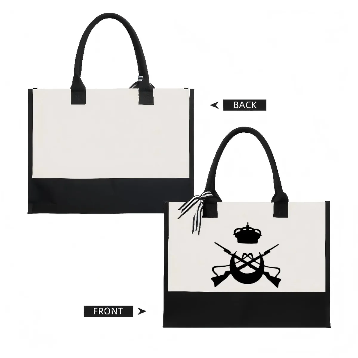 القوات العادية الأصلية 2026 وصول جديد موضة عملية واسعة قابلة لإعادة الاستخدام حمل حقيبة نمط طباعة 2 لهجة الثقيلة كبيرة Sh #2