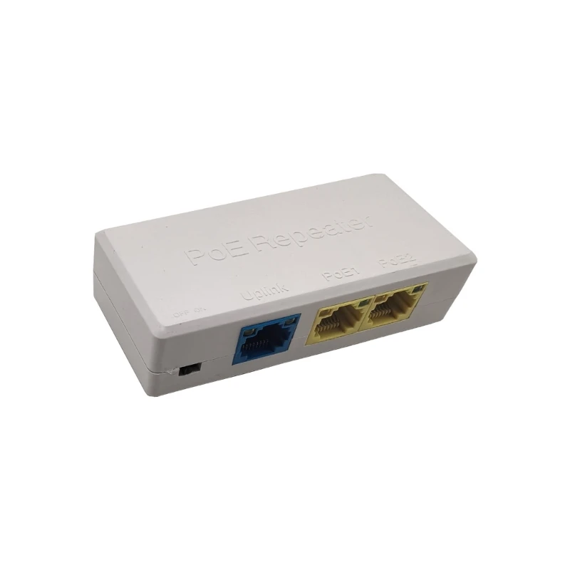 Plugs And Play 100Mbps PoE Repeaters Providing Two Output For Extending Coverage To Cameras And Access Point X3UB