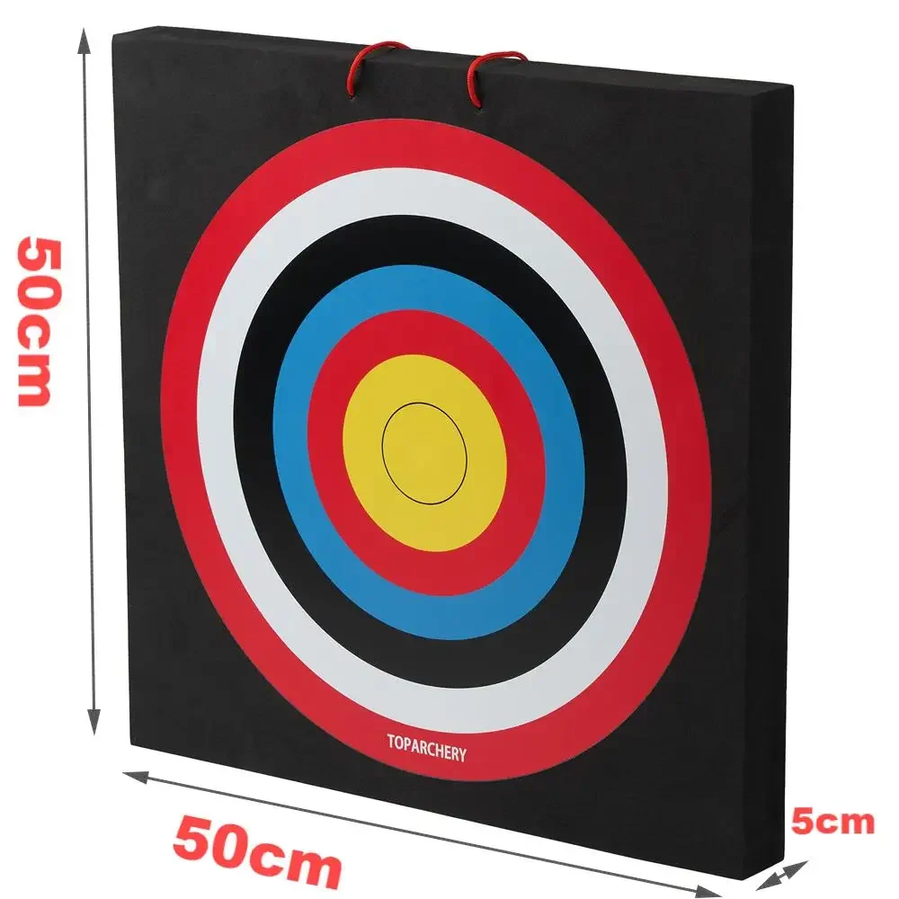 Łucznictwo 50x50x5cm cel pianka gorąca prasa drukowana łuk bloczkowy łuk bloczkowy praktyka myśliwska profesjonalny ruch EVA cele twarz — zdjęcie 3