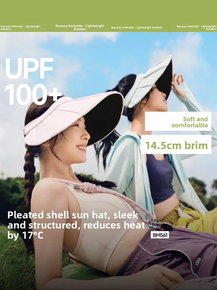 

Летняя бархатная шляпа Banana Le Summer Velvet Bla для женщин: защита от УФ-излучения, охлаждающий эффект, дышащая, повседневная, с широкими полями