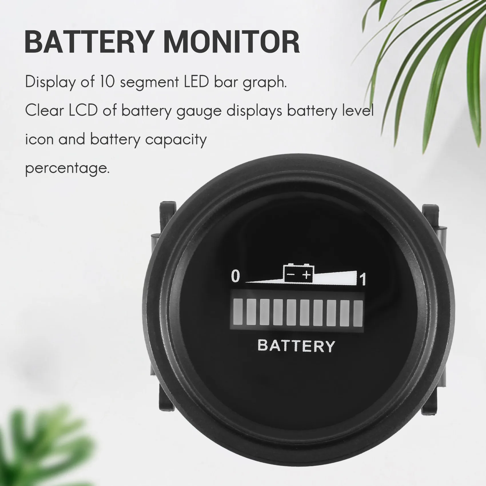 Indicateur de batterie numérique à LED, 12V/24V/36V/48V/72V, jauge étanche pour Go-Lf