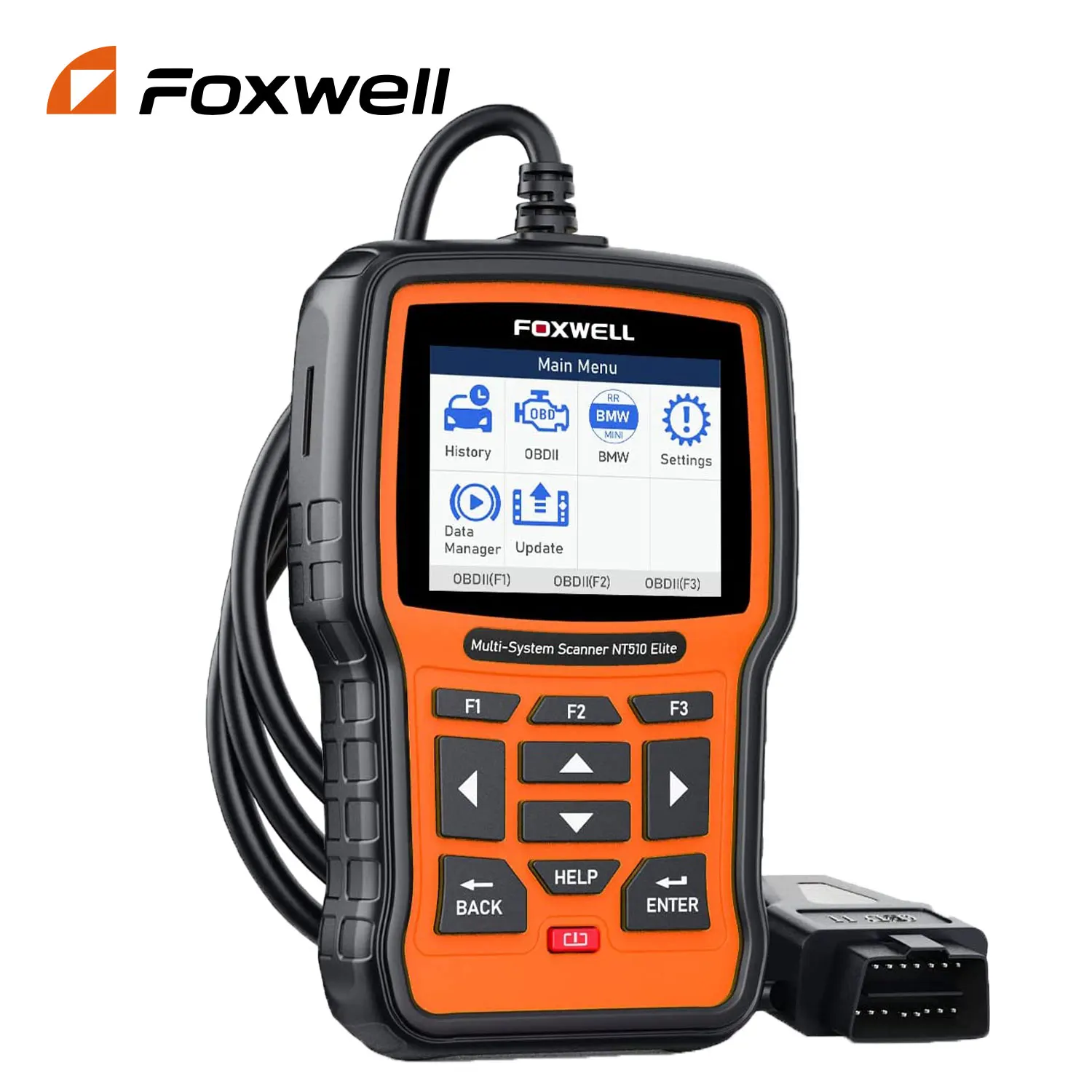 

OBD2 Scanner for BMW Foxwell NT510 Elite Full System Car Code Reader Diagnostic Tool Bidirectional Active Test OBD2 Auto Scanner