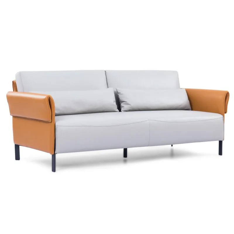 

leather office leisure reception sofa fashion single sofa chair combination school