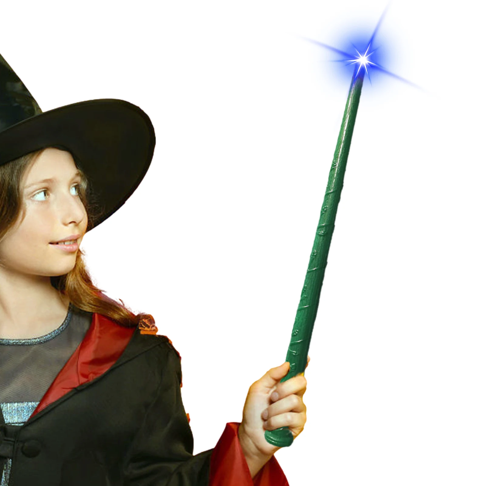 1 st Light Up Wizard Wand Knipperende Magische Wand Voor Kinderen Speelgoed Verlichtende Wand Met Geluid Party Prestaties Kostuum Accessoires