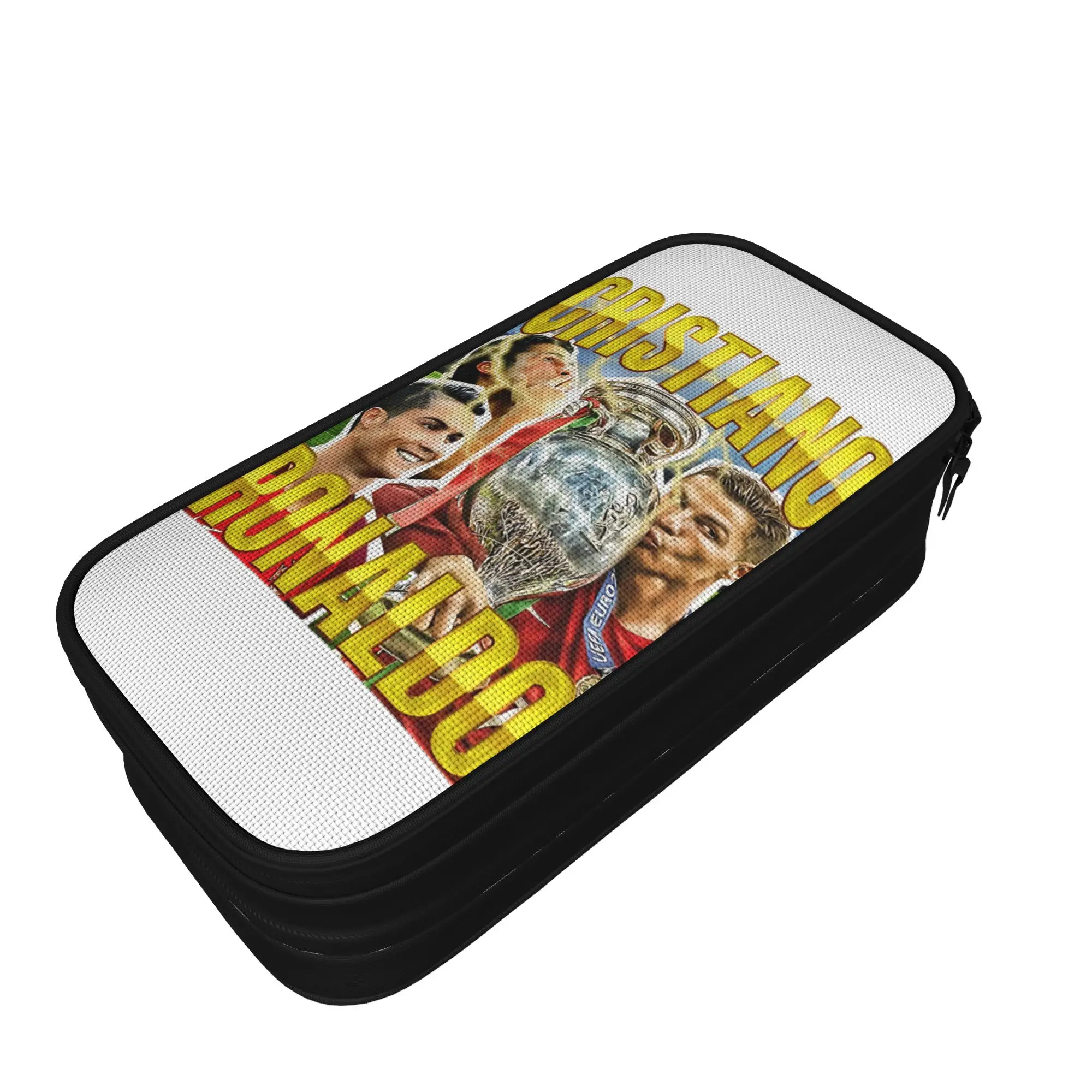 Estuches de lápices Siuuu El Bicho de moda, estuches de lápices de Ronaldo, bolsa de almacenamiento grande para niños, material escolar con cremallera, papelería