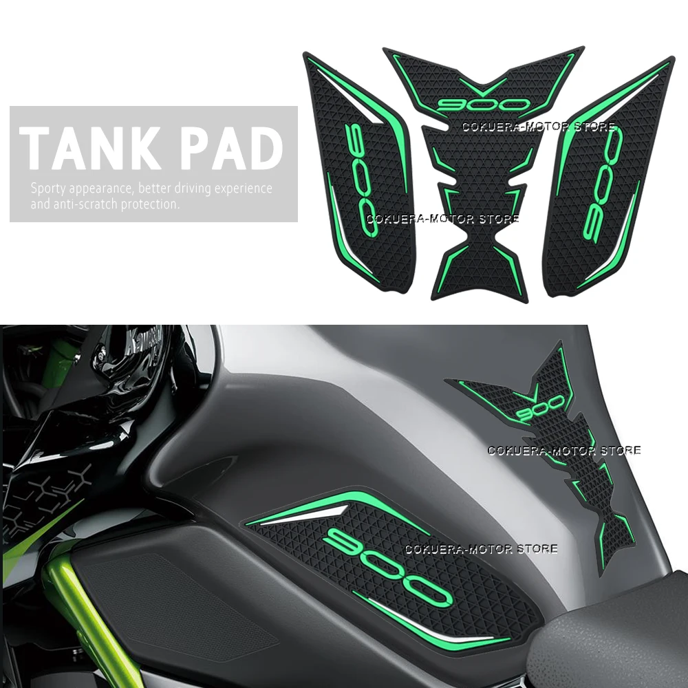 

For Kawasaki Z900 2021 2022 2023 Motorcycle Fuel Tank Pad Anti-Slip Tank Protection Knee Pad Sticker