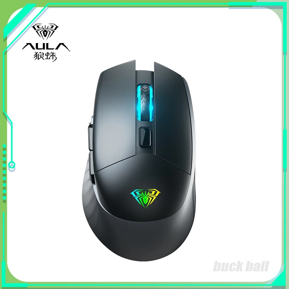 

AULA SC520 Mechanical Mouse Dual Mode Gaming Mice DPI Adjustable​ Wireless Mouse Creative Ergonomics Laptop E-Sports Mac Gifts