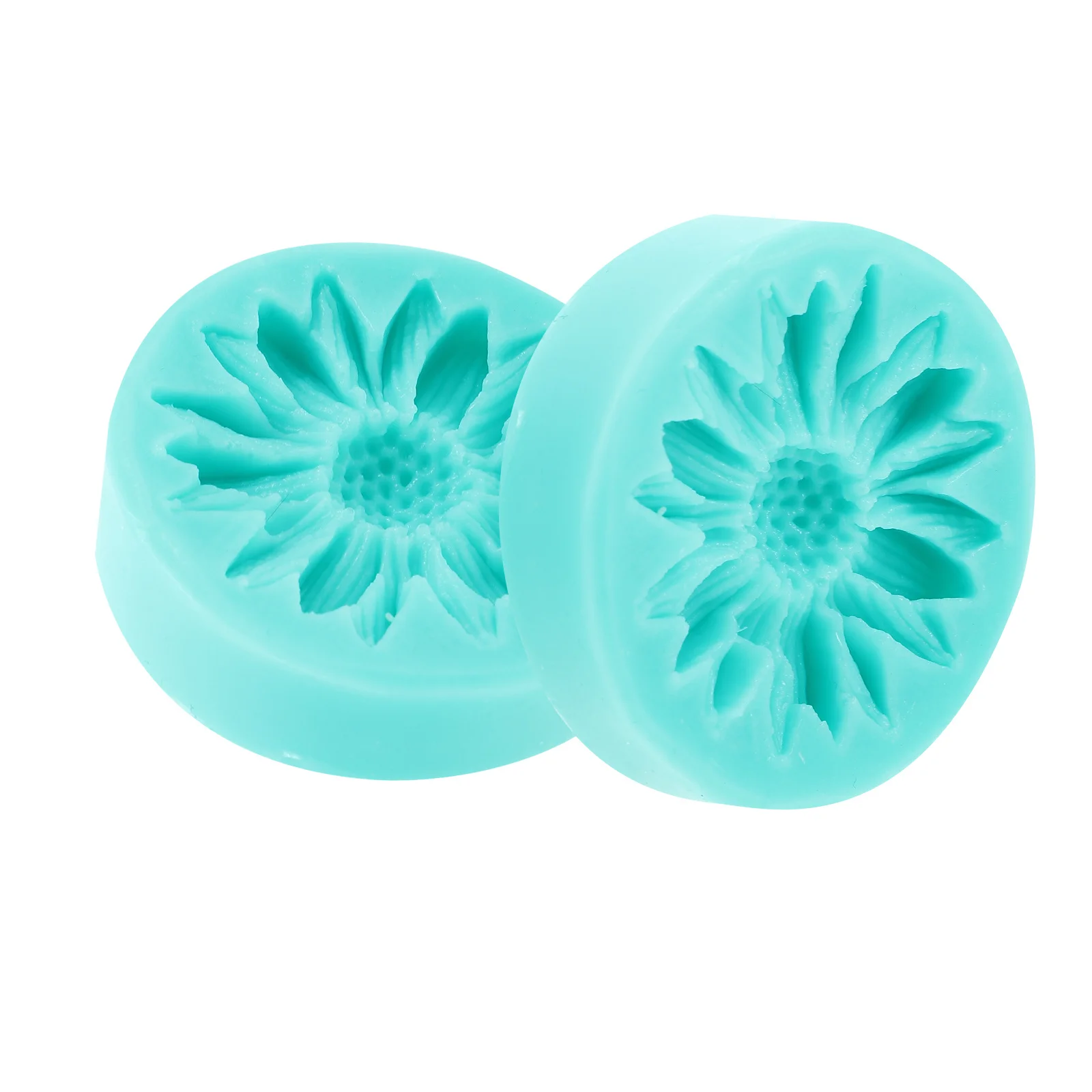 

2Pcs Flower Silicone Molds Cake Fondant Chocolate Candy Baking Mold DIY Dessert Making Kit Flower Silicone Mold