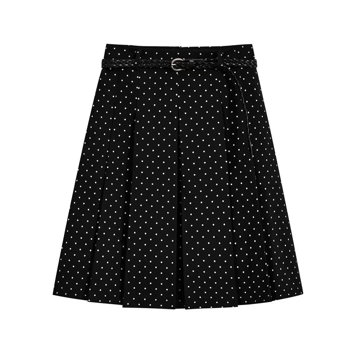 College style pleated skirt women's spring new Korean versatile and thin skirt a word high waist age-reducing suit skirt