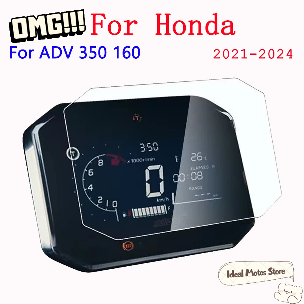 

For Honda ADV160 ADV350 ADV 2021 - 2024 Motorcycle Dashboard Screen Protector Waterproof Anti-Scratch Film Dustproof Accessories