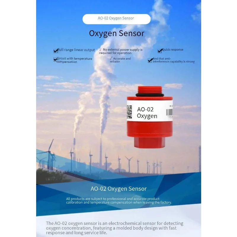 AO-02 Oxygen Sensor O2 Sensor for Vehicle Exhaust Gas Detector Replaceable for AO2 PTB-18.10