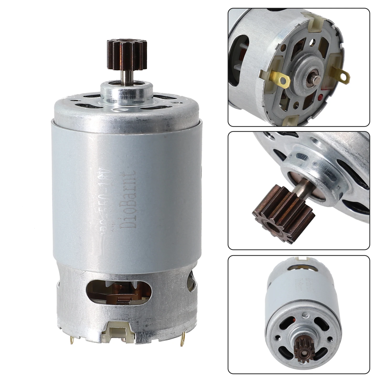 Сменный двигатель, 1 шт., стабильные характеристики, диаметр шестерни 10 мм, 12 зубов, 18 В, GSR1800-LI, запасные части, металлический материал