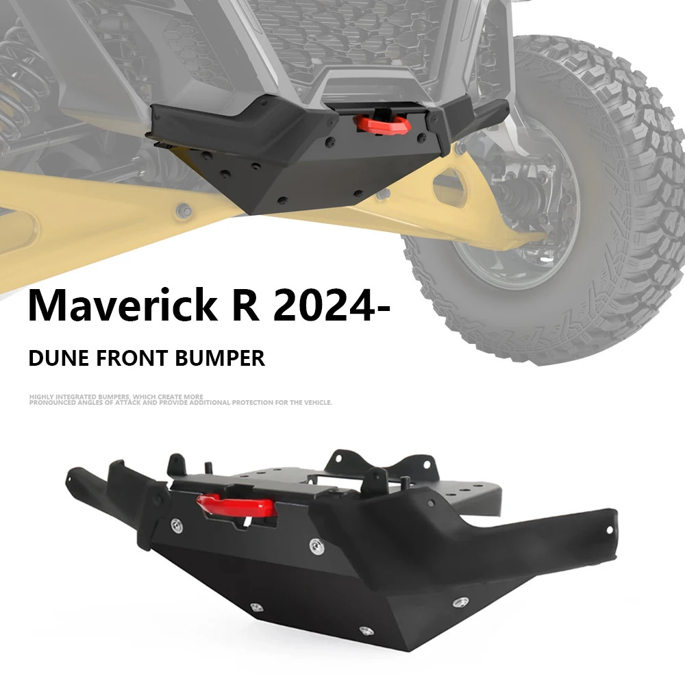 

UTV Dune Front Bumper Maverick R Accessories Black Silver For Can-am Maverick R 2024 2025 MAVERICK R Dune Front Bumper