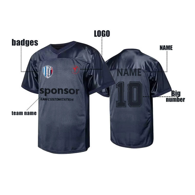 Mens Personalized Soccer Jersey  With Breathable Mesh  Football shirt 