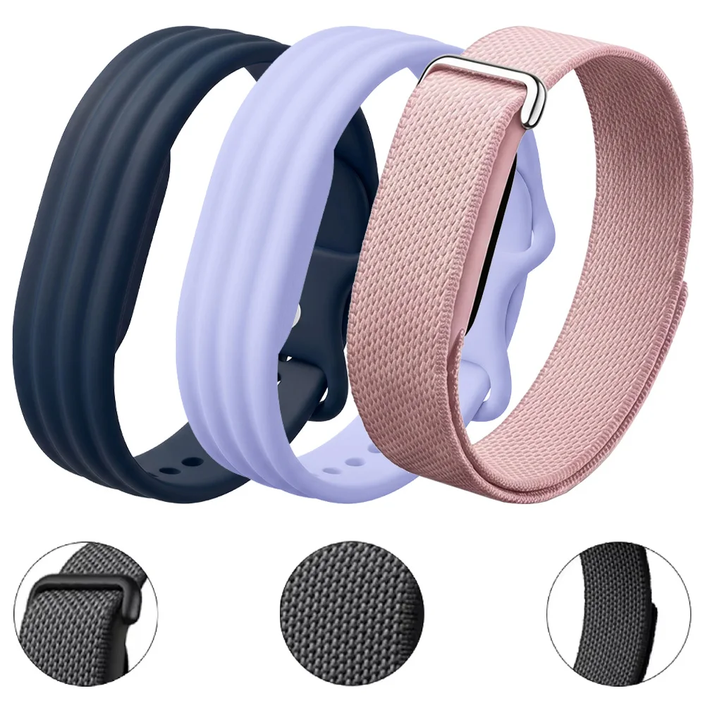 Official Sport Nylon+Silicone Strap For Google Fitbit Air Smartwatch Bracelet Watchband Accessories For Google Fitbit Air Correa