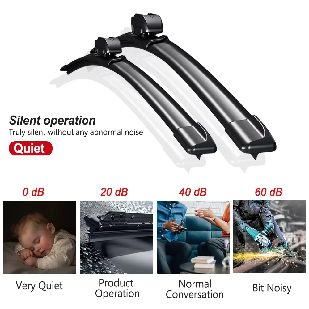 ل جيب ليبرتي شيروكي KJ XJ MK2 1996 - 2001 الجبهة ممسحة زجاج أمامي شفرات 2 قطعة ملحقات النافذة الزجاج الأمامي