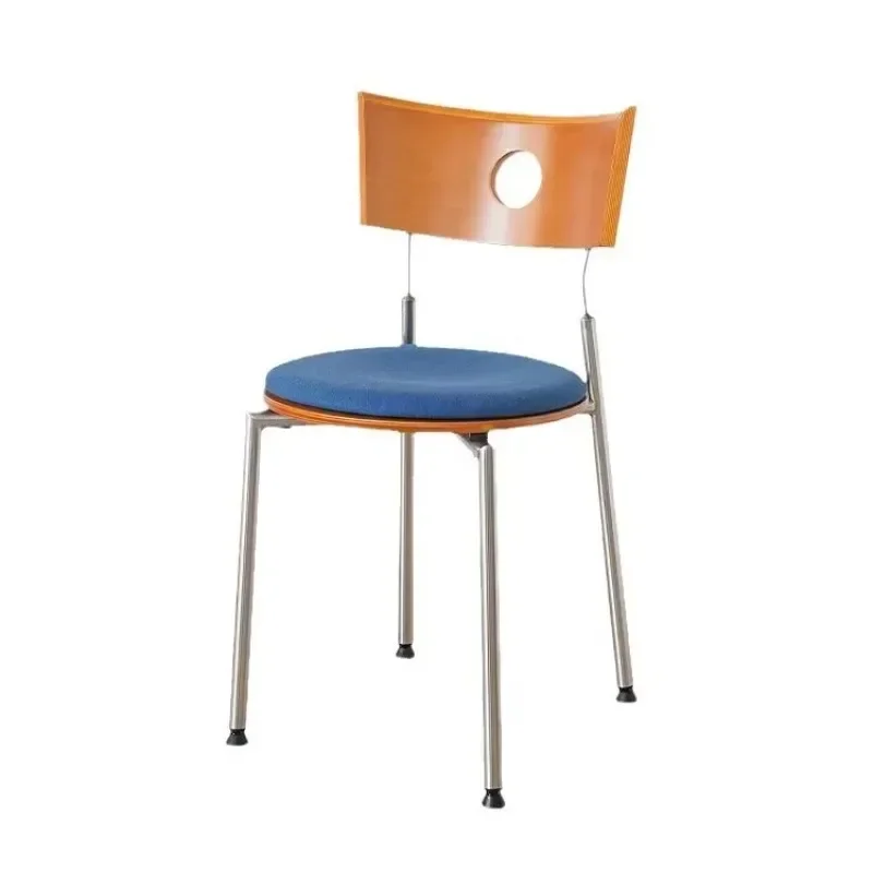Medieval chair 304 stainless steel restaurant stool designer chair