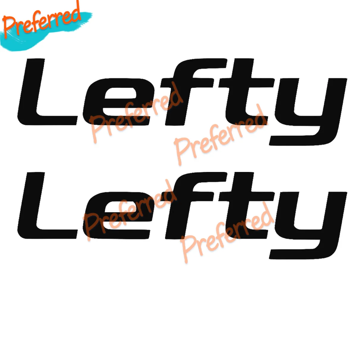 

2 X PEGATINAS STICKER VINILO PACK SPONSOR LEFTY AUTOCOLLANT Decal Customizable in Any Size No Background