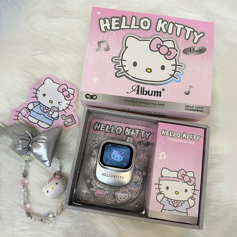 New Genuine Hellokitty Wireless Earbuds Smart Bluetooth In-Ear Headphones With Hifi Sound Noise Cancellation Cute  Girls Toy Gif view 2