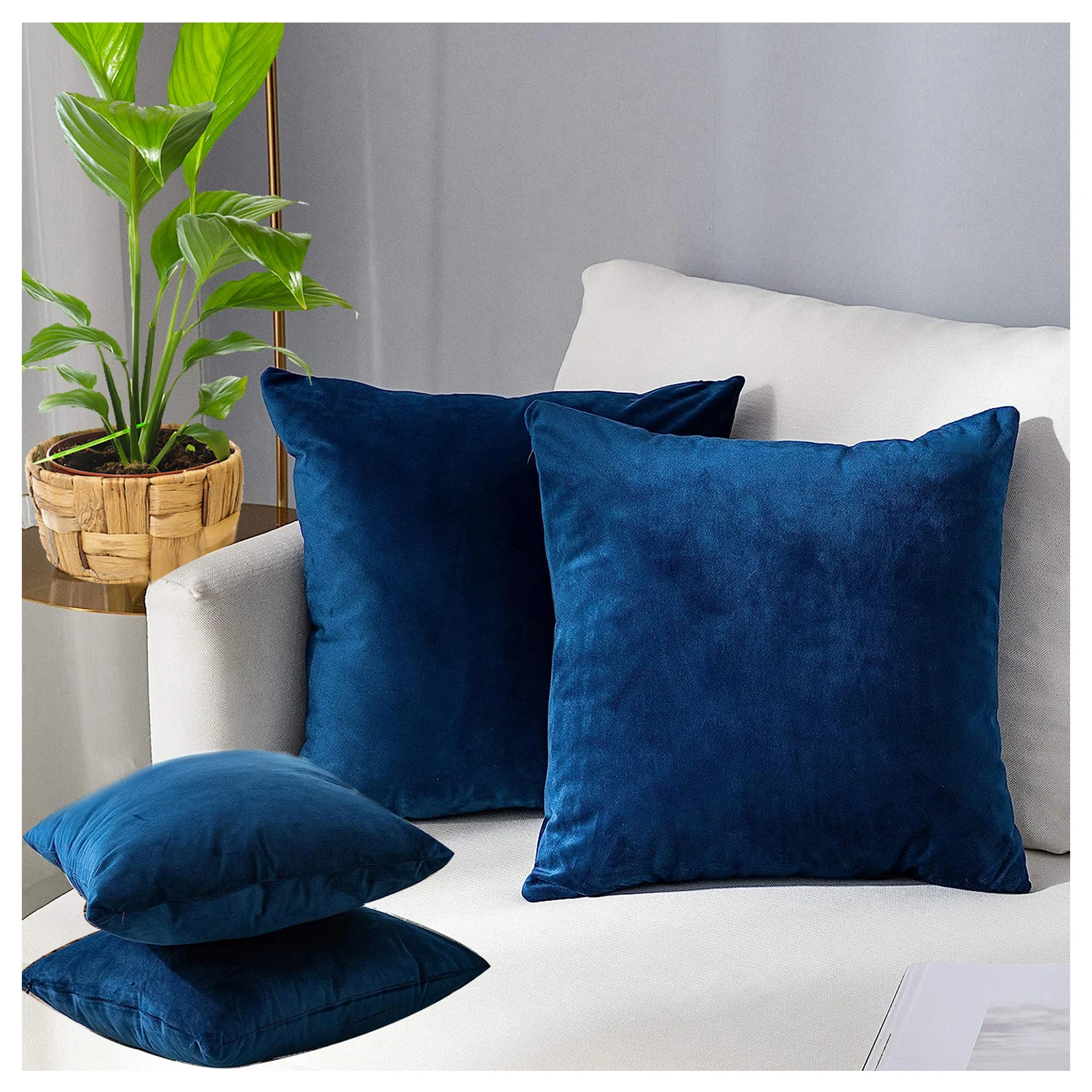 

Autumn and Winter Velvet Pillowcase, Seasonal Home Accents | Contemporary Pillowcase | Durable Polyester