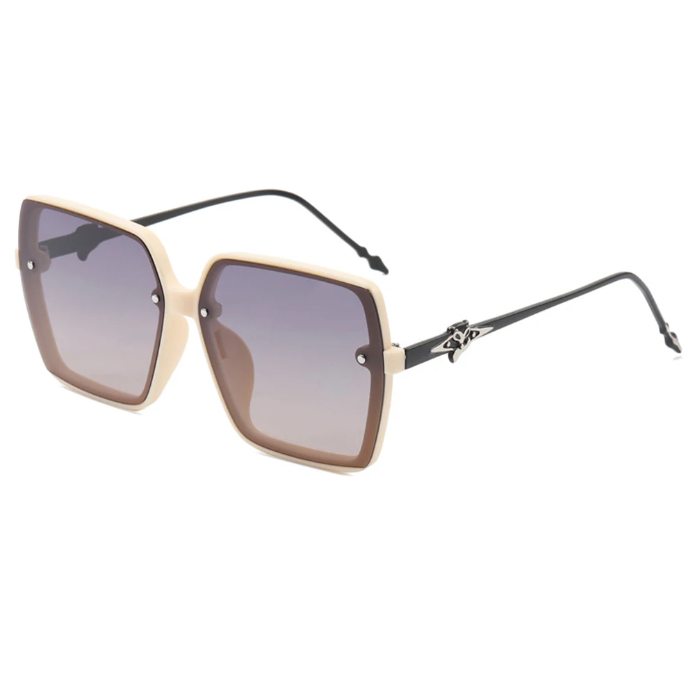 نظارات شمسية مستقطبة بإطار مربع للرجال والنساء بتصميم علامة تجارية فاخرة ومضادة للأشعة فوق البنفسجية 400 نظارات شمسية بولارويد للجنسين