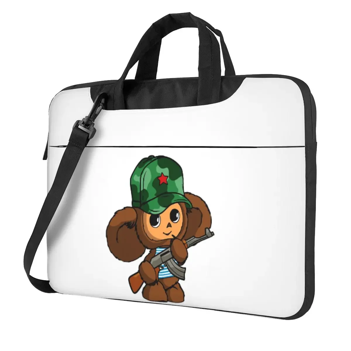 

Cheburashka Crossbody Laptop Bag Case Computer Bag Resistant Protective Notebook Pouch for Macbook Pro Lenovo