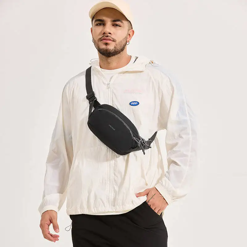 New Men's Chest Bags Duffle Bag Personality Travel Bag Fashion Sports Commuting Single Shoulder Crossbody Phone Large Capacity