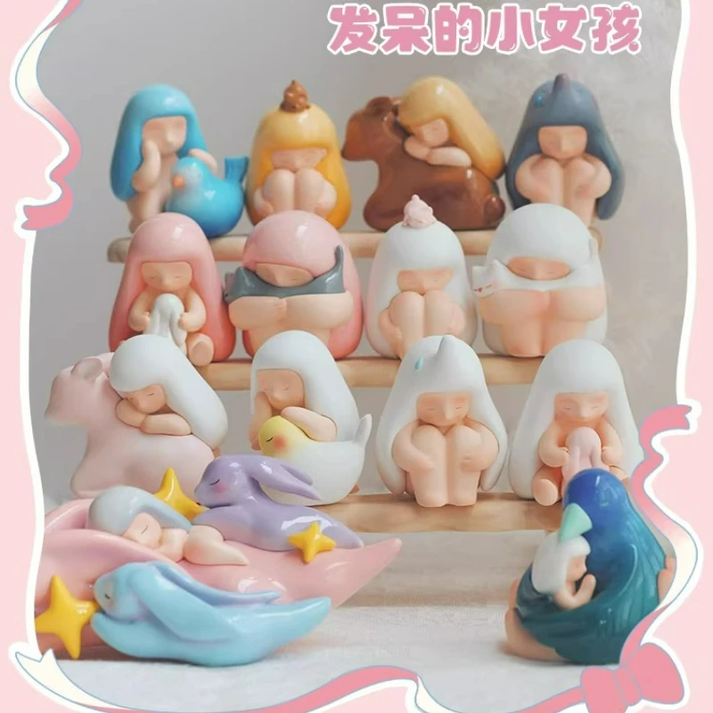 

Meichai x Luo Xianbing Daydreaming маленькая девочка Goodnight Forest Artist Series полимерная глухая коробка милое украшение настольное украшение