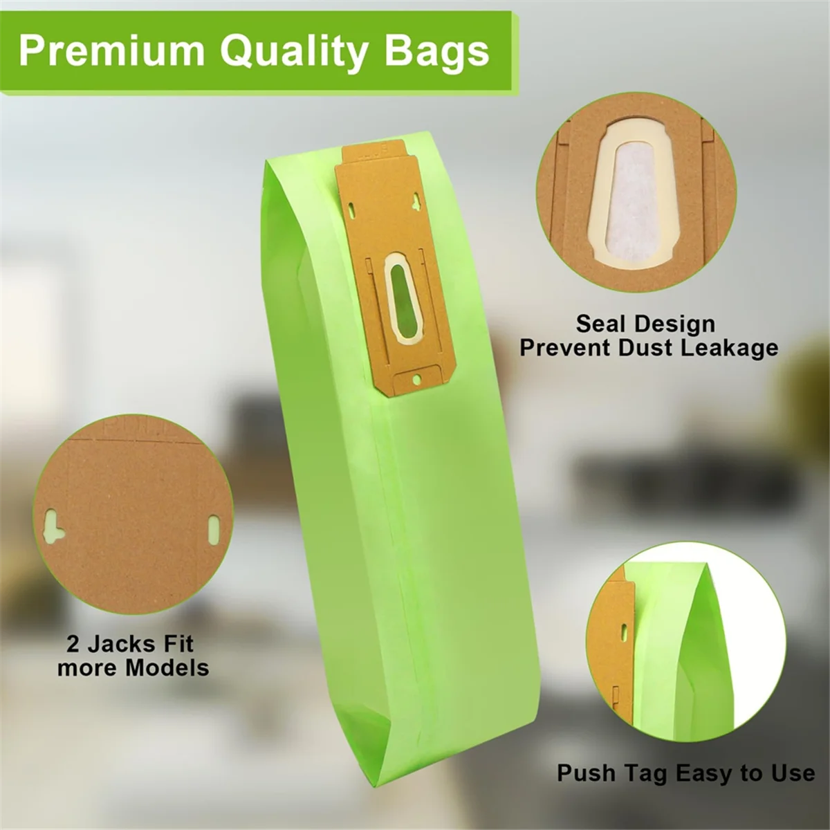 15er-Pack Staubsaugerbeutel als Ersatz für Oreck Typ CC, passend für alle Oreck XL XL2 XL7 XL21 Handstaubsauger, ersetzt Teil